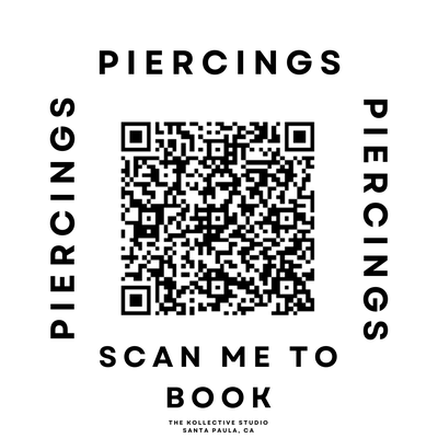 Book your Piercings! - Our tattoo studio is open pretty much every day until 9:00 pm however piercings go till about 7:00 pm Tuesday through Saturday. We are closed Sunday and Monday for appointments only. Book your Piercings! - Our tattoo studio is open pretty much every day until 9:00 pm however piercings go till about 7:00 pm Tuesday through Saturday. We are closed Sunday and Monday for appointments only.