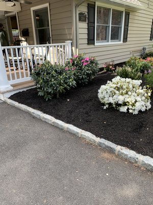 Planting Job with mulch - Planting Job + Mulch Note: Many more photos & videos available on our website please visit rflandscapeconstruction.com