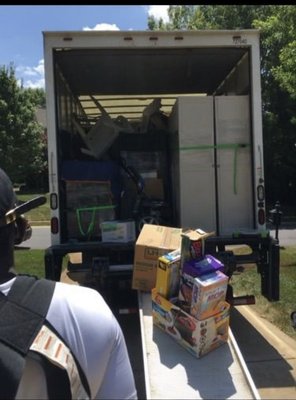 Local move - This was a local move within a 20 mile radius. We took each item and wrapped them in blankets and shrink wrapped them. This customer was beyond satisfied by the way the move went.