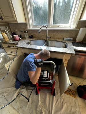 Clogged kitchen drain - Today, Doctor Drain was called out for a clogged kitchen drain that was causing quite a mess. Our team quickly got to work, using advanced tools and techniques to thoroughly clean the kitchen drain and restore full function. At Doctor Drain, we specialize in fast, reliable kitchen drain cleaning, ensuring every client is satisfied with the results. Whether it’s a clogged drain in the kitchen, bathroom, or anywhere else in the home, we’re here to help keep everything flowing smoothly. Call us for efficient and professional service anytime! Clogged kitchen drain - Today, Doctor Drain was called out for a clogged kitchen drain that was causing quite a mess. Our team quickly got to work, using advanced tools and techniques to thoroughly clean the kitchen drain and restore full function. At Doctor Drain, we specialize in fast, reliable kitchen drain cleaning, ensuring every client is satisfied with the results. Whether it’s a clogged drain in the kitchen, bathroom, or anywhere else in the home, we’re here to help keep everything flowing smoothly. Call us for efficient and professional service anytime!