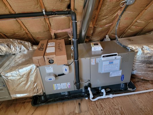 Hydro-Air Heating & A/C Installation - These systems were installed in the same seacoast New Hampshire home as the boiler and water heater installations. Hydro-Air Heating & A/C Installation - These systems were installed in the same seacoast New Hampshire home as the boiler and water heater installations.