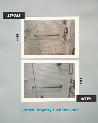 The Grime Bathroom - This bathroom shower was deep cleaned to look like new again (tile, grout, stain, and mildew cleaned). The Grime Bathroom - This bathroom shower was deep cleaned to look like new again (tile, grout, stain, and mildew cleaned).