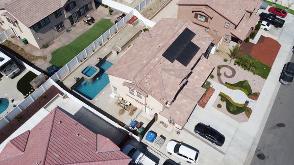 Solar Water Heater Installation - Not only did we install these American made panels we also installed a solar water heater Solar Water Heater Installation - Not only did we install these American made panels we also installed a solar water heater
