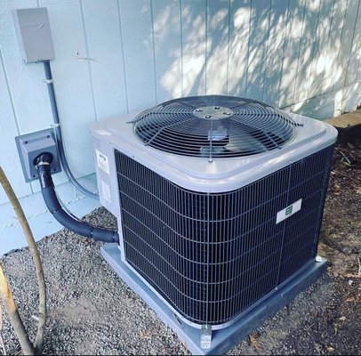 Installation of Disconnect for Central air. - Before and after. Full home remodel installation of A/c unit. Installation of Disconnect for Central air. - Before and after. Full home remodel installation of A/c unit.