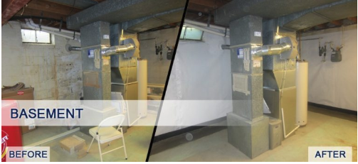 Basement Vapor Barrier - In Virginia, basement vapor barriers will help your home’s basement waterproofing system and air quality. Vapor barriers are designed to prevent moisture penetration in your home. It also will serve as mold and mildew prevention. Lastly, it will prevent rotting, deterioration, and rust on joist hangers.
The vapor barrier will stand up to tough punctures and is tear resistant. Our waterproof vapor barrier will also eliminate moisture saturating the insulation and help produce better air quality for your family. Overall, a wet basement can be prevented, so let us show you how. Basement Vapor Barrier - In Virginia, basement vapor barriers will help your home’s basement waterproofing system and air quality. Vapor barriers are designed to prevent moisture penetration in your home. It also will serve as mold and mildew prevention. Lastly, it will prevent rotting, deterioration, and rust on joist hangers.
The vapor barrier will stand up to tough punctures and is tear resistant. Our waterproof vapor barrier will also eliminate moisture saturating the insulation and help produce better air quality for your family. Overall, a wet basement can be prevented, so let us show you how.