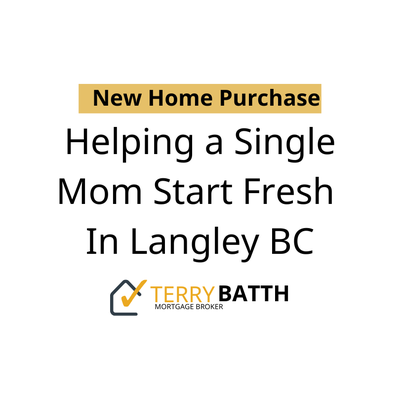 New Home Purchase - Helping a Single Mom Start Fresh in Langley, BC

When a recently divorced single mother of two reached out to me, she was feeling overwhelmed. She had already tried her bank and another broker, but neither could help her secure the mortgage she needed to buy a home for her family.

That’s where I stepped in. I worked closely with her to organize her financial file and present it in the best possible way to lenders. Within 48 hours, I secured her a mortgage approval—one that not only met her immediate needs but also supported her during this important life transition.

Today, she and her children are settling into their new home in North Vancouver, and I couldn’t be prouder to have played a part in their journey.
