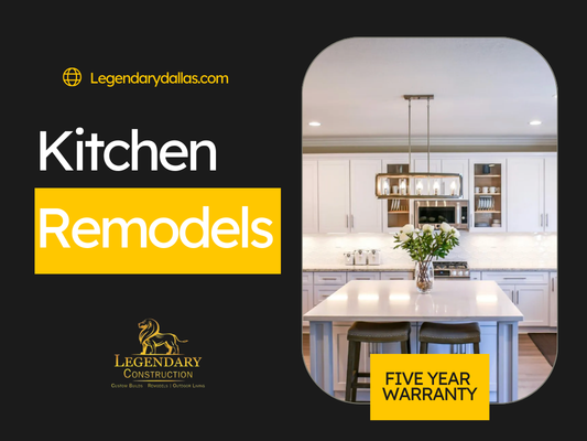 Kitchen Remodels - Legendary Construction crafts kitchen spaces that balance modern style, comfort, and functionality. From custom cabinetry and countertops to layout redesigns, every kitchen remodel is tailored to fit your unique needs and taste.
Interested in upgrading your kitchen? Call us to discuss your vision and get expert guidance every step of the way.