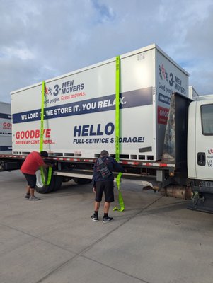 Using Portable Storage for Gap Between Move Dates - This customer was in a time crunch when they needed to move out of the home they were selling, but had 30 days before they could move into their new home. We had the perfect solution with our full-service portable storage. We came to the home they were selling, loaded up the portable storage container for them, then took it to our warehouse for safe-keeping. When they were ready to move into their new home, we brought the container to their new home and completely unloaded it for them. They never had to lift a finger! Using Portable Storage for Gap Between Move Dates - This customer was in a time crunch when they needed to move out of the home they were selling, but had 30 days before they could move into their new home. We had the perfect solution with our full-service portable storage. We came to the home they were selling, loaded up the portable storage container for them, then took it to our warehouse for safe-keeping. When they were ready to move into their new home, we brought the container to their new home and completely unloaded it for them. They never had to lift a finger!