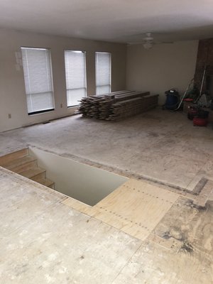 Hardwood floor install, sand and finish - Costumer wanted the simple and natural color in order to show the true beauty of the white oak. Hardwood floor install, sand and finish - Costumer wanted the simple and natural color in order to show the true beauty of the white oak.