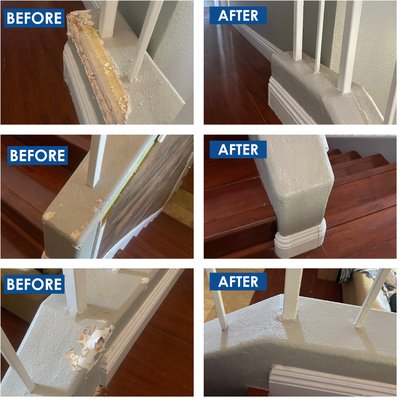 Paint & Drywall Repairs - Here is a look at some of our Patching and Painting projects as well as some Concrete repairs.