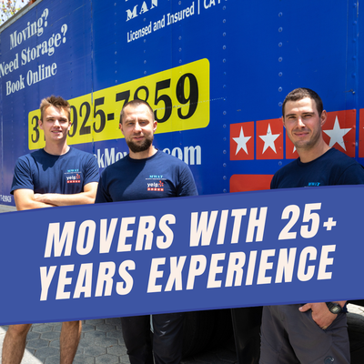 Movers with 25+ years of Experience - Man with a Truck is a reputable moving company in Seattle, boasting over 5 years of experience in the industry. Their team of experienced movers combines professionalism and expertise to ensure a seamless and efficient moving process. Whether it's residential or commercial relocation, Man with a Truck delivers reliable and high-quality moving services, making them a trusted choice for anyone in need of experienced movers in Seattle.

Call (425) 380-2312 to get a quote today!