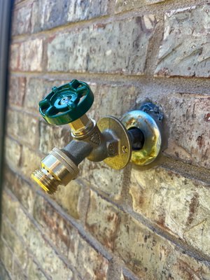Don't let a Leaky Spigot ruin your day! - When your outside water spigot is making a mess of your house, we will come to your rescue. AND, if we have to replace your spigot, we use brass parts that are made in America. You deserve Flowing Freedom!