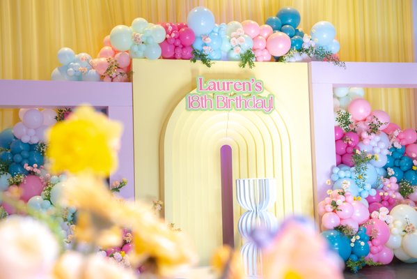 Spring Theme Birthday - We had the honor of designing Lauren’s spring-themed debut for her 18th birthday! From soft pastels to blooming florals, every detail came together perfectly thanks to another incredible dream team.