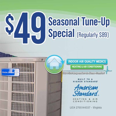 $49 Tune-Up Special - Reg. $89. Call for details. $49 Tune-Up Special - Reg. $89. Call for details.