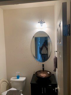 Bathroom Upgrade - Back wall to match the sink Bathroom Upgrade - Back wall to match the sink