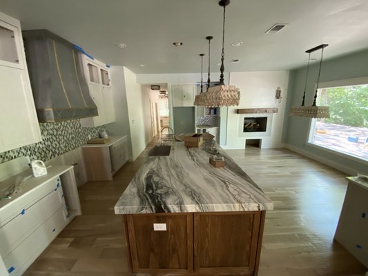 Solid white oak wood floor installed in Flower Mound - Solid white oak scraped with the the grain. Solid white oak wood floor installed in Flower Mound - Solid white oak scraped with the the grain.