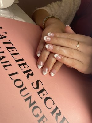 Nail Art French Apres GelX - Step into luxury at Miami’s premier nail salon—recognized as a 2024 Winner by the Miami Herald, presented by Miami-Dade. From flawless manicures to indulgent spa pedicures, we combine expert care with a relaxing atmosphere. Come see why our clients keep coming back and why Miami trusts us with their self-care.
