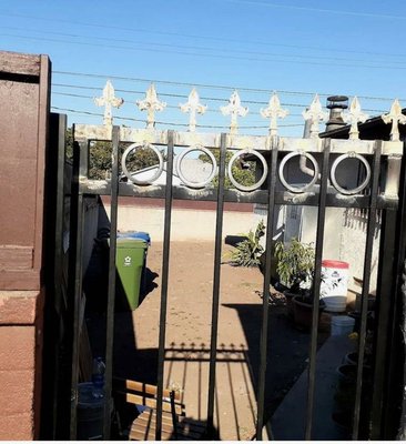gate entrance - made a gate all welded  and fabricated by me
