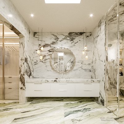 New Construction - High-end new construction in Oak Brook featuring custom interiors, statement stone, bespoke millwork, integrated lighting, and thoughtfully designed details throughout the home.