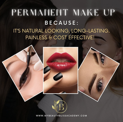 Permanent Makeup services - Permanent makeup, also known as micropigmentation or cosmetic tattooing, is a semi-permanent cosmetic procedure that enhances your facial features by implanting pigments into the skin. This can include eyebrow microblading, eyebrow shading, lip blush, and eyeliner tattooing.