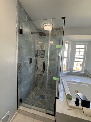 Frameless Shower Doors - Modern, clean, and space-saving. Our frameless shower door installations bring elegance and openness to any bathroom. We customize each fit and use high-quality hardware for a seamless, long-lasting finish. Frameless Shower Doors - Modern, clean, and space-saving. Our frameless shower door installations bring elegance and openness to any bathroom. We customize each fit and use high-quality hardware for a seamless, long-lasting finish.