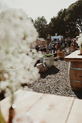 Wedding Day Features and Details - Our venue is perfect for any outdoor wedding, nestled in the San Bernardino foothills with blue skies for miles and a view of the 15 corridor and Glen Helen Park. Just a step away from the busy city but close to all your needs.