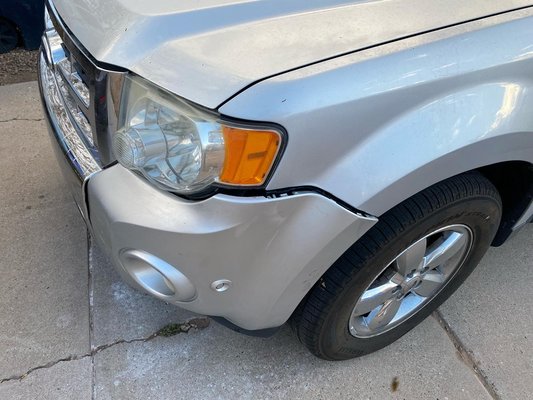 2012 Ford Escape bumper repair - This was a simple mistake bumping into another vehicle but that mistake caused the bumper to fall off its mounting brackets with a little bit of love and some patience is back to being safe to drive again 2012 Ford Escape bumper repair - This was a simple mistake bumping into another vehicle but that mistake caused the bumper to fall off its mounting brackets with a little bit of love and some patience is back to being safe to drive again