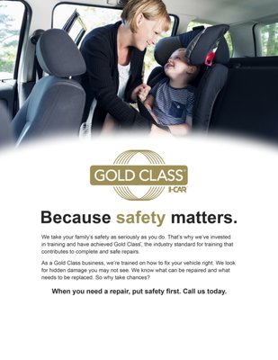 Why and how we Care! - Why I-CAR Gold Class Matters

The I-CAR Gold Class certification is awarded to only 5% of repair shops nationwide, signifying that technicians receive ongoing training in the latest vehicle repair techniques, safety procedures, and manufacturer-approved methods. This ensures that your vehicle is restored to its original factory specifications, keeping you and your passengers safe.

The Importance of Aluminum Certification

Newer vehicles increasingly use aluminum and advanced materials to improve safety and efficiency. However, aluminum requires specialized tools, separate workspaces, and expert knowledge. Our Aluminum-Certified shop has the proper equipment and training to handle new-age vehicle structures, ensuring precision and longevity.