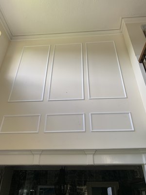 Trim work designs - Improving the space and design of the walls. Used trim to make room stand out more as owner requested.