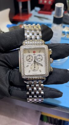 Michelle movement repair - Customer brought her watch after battery was replaced in a different shop and the watch was still not working properly. We replaced the old movement with an original new movement. Michelle movement repair - Customer brought her watch after battery was replaced in a different shop and the watch was still not working properly. We replaced the old movement with an original new movement.
