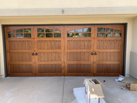 Beautiful Custom Wood Custom Stain Doors - These are custom designed, built, and stained Ranch House Wood Doors! The ornamental hardware adds some character to these incredibly beautiful doors! Beautiful Custom Wood Custom Stain Doors - These are custom designed, built, and stained Ranch House Wood Doors! The ornamental hardware adds some character to these incredibly beautiful doors!