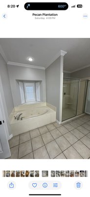 Master bathroom remodel - This bathroom really needed a fresh look modern and easy to clean. Large format tile less grout lines make a big change for maintenance and clean up. Master bathroom remodel - This bathroom really needed a fresh look modern and easy to clean. Large format tile less grout lines make a big change for maintenance and clean up.
