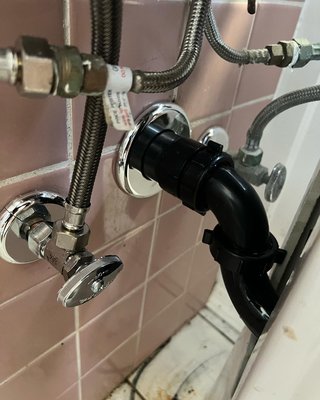 Bathroom sink stoppage… done right with a more permanent fix . - Sink stoppage under vanity that needed a new ptrap and drain. Bathroom sink stoppage… done right with a more permanent fix . - Sink stoppage under vanity that needed a new ptrap and drain.
