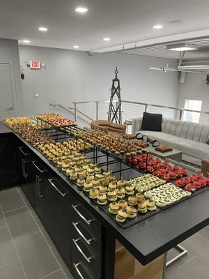 Corporate Event at Iron Gate Motor Condos, Naperville IL - Corporate event at Iron Gate Motor Condos, Naperville, IL
Leave your family, friends and potential customers impressed with our small bite appetizers where everyone will find their favorite one. Corporate Event at Iron Gate Motor Condos, Naperville IL - Corporate event at Iron Gate Motor Condos, Naperville, IL
Leave your family, friends and potential customers impressed with our small bite appetizers where everyone will find their favorite one.