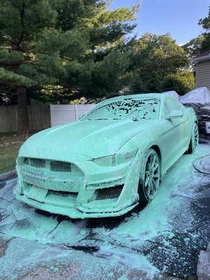 Mustang eco boost🔥 - Full detailing for a Mustang Eco Boost, client was very satisfied with the results and is willing to come back for another detailing