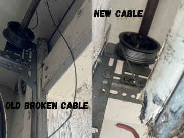 Cable Repair/Replacement - A cable replacement for garage doors involves the removal of worn or frayed cables that help lift and lower the door, followed by the installation of new, durable cables. This service is essential when you notice signs of wear, such as rust, fraying, or a lack of tension in the cables, which can lead to uneven door movement or even complete failure. If your garage door starts to make unusual noises, struggles to open or close smoothly, or if you observe that it hangs at an angle, it's crucial to consider cable replacement. Timely replacement ensures the safe and reliable operation of your garage door, preventing potential accidents and costly repairs down the line. Cable Repair/Replacement - A cable replacement for garage doors involves the removal of worn or frayed cables that help lift and lower the door, followed by the installation of new, durable cables. This service is essential when you notice signs of wear, such as rust, fraying, or a lack of tension in the cables, which can lead to uneven door movement or even complete failure. If your garage door starts to make unusual noises, struggles to open or close smoothly, or if you observe that it hangs at an angle, it's crucial to consider cable replacement. Timely replacement ensures the safe and reliable operation of your garage door, preventing potential accidents and costly repairs down the line.