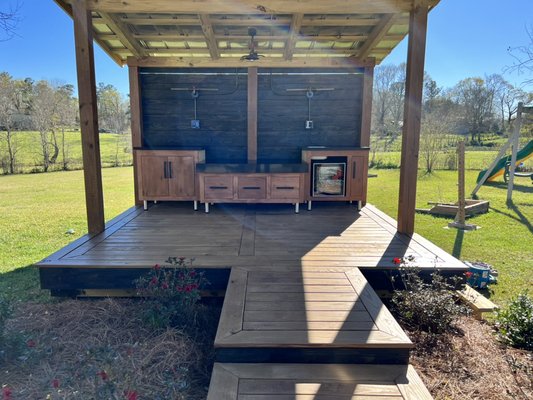 Outdoor Kitchen Bbq Shed - This is the modern outdoor bbq kitchen. Still in progress! The finished product will be posted soon.