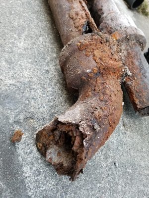 Corroded And Flooded Drain Pipes - We would like to show all people how looks bathroom sink drain pipe corroded and flooded unit below. This is what happens without preventative maintenance. That's why we are always ready to help you prevent and avoid any plumbing problems. So please, pay attention to your drain pipes' maintenance! Corroded And Flooded Drain Pipes - We would like to show all people how looks bathroom sink drain pipe corroded and flooded unit below. This is what happens without preventative maintenance. That's why we are always ready to help you prevent and avoid any plumbing problems. So please, pay attention to your drain pipes' maintenance!