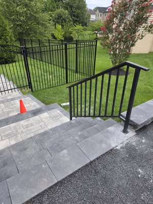 Custom Outdoor Steps & Railing Installation - Custom Outdoor Steps & Railing Installation 🔨
Construction of new paver steps and walkway, complete with black metal handrails and railings for added safety and a clean, professional finish. Custom Outdoor Steps & Railing Installation - Custom Outdoor Steps & Railing Installation 🔨
Construction of new paver steps and walkway, complete with black metal handrails and railings for added safety and a clean, professional finish.