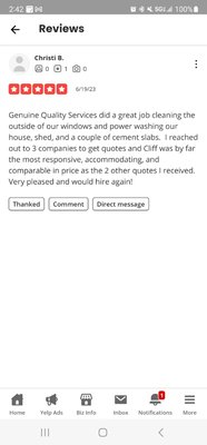 window cleaning and pressure washing job june 2023. - This was a first time customers for genuine quality services but they are very happy with our work and we will be doing there windows regularly now it was a big job and we are very happy with the results of our hard work and dedication to our customers. window cleaning and pressure washing job june 2023. - This was a first time customers for genuine quality services but they are very happy with our work and we will be doing there windows regularly now it was a big job and we are very happy with the results of our hard work and dedication to our customers.