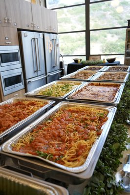 Corporate Catering - Delicia brought authentic Italian flavors to The Trade Desk's corporate team with a full spread of house-made pastas, proteins, and sides. From crowd-pleasing classics to lighter options, every dish was prepped fresh and delivered ready to serve. Clean setup, seamless execution, and a team that left happy and full.