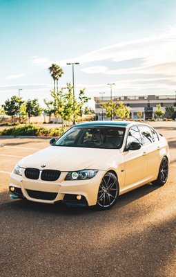 Full Desert Storm Wrap - This beautiful 3 series was originally blue. We professionally wrapped it in KPMF Satin Desert Storm and additionally ceramic coated it. Satin wrap with ceramic coating that is properly applied makes a car or a surface easier to maintain, harder to scratch, better looking and protected against UV rays which ultimately makes the vinyl last much longer. Full Desert Storm Wrap - This beautiful 3 series was originally blue. We professionally wrapped it in KPMF Satin Desert Storm and additionally ceramic coated it. Satin wrap with ceramic coating that is properly applied makes a car or a surface easier to maintain, harder to scratch, better looking and protected against UV rays which ultimately makes the vinyl last much longer.