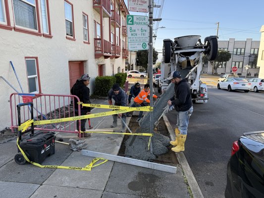 Concrete Sidewalk Repairs - This is some of our sidewalk repair work. Anything construction related, our business can handle it.