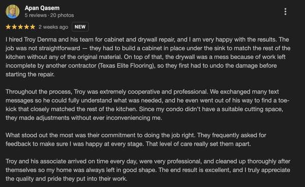 Trusted by Happy Customers - Our clients love the quality, fairness, and care we bring to every job. Don't just take our word for it - read their testimonials and see why they choose us time and again! Trusted by Happy Customers - Our clients love the quality, fairness, and care we bring to every job. Don't just take our word for it - read their testimonials and see why they choose us time and again!