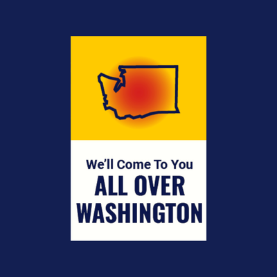 YES, We Cover all of Washington! - We are happy to come to you if needed. We are based around the Seattle Area, but we often drive to places like Aberdeen, Vancouver, CleElum, Mount Vernon, etc. YES, We Cover all of Washington! - We are happy to come to you if needed. We are based around the Seattle Area, but we often drive to places like Aberdeen, Vancouver, CleElum, Mount Vernon, etc.