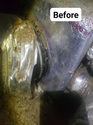 Duct reseal - We all know duct work is crucial to proper air flow. It's extremely important to have it properly installed. Misinstalled sealed and insulated ducts will cause condensation, mildew/mold, drywall damage...etc.
It's a small step for huge benefits! Duct reseal - We all know duct work is crucial to proper air flow. It's extremely important to have it properly installed. Misinstalled sealed and insulated ducts will cause condensation, mildew/mold, drywall damage...etc.
It's a small step for huge benefits!