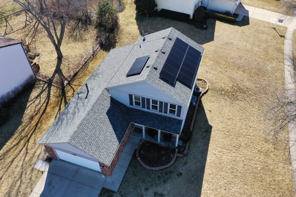 Solar Project Highlight - Schaumburg, IL - This client contacted us to install a solar system for their home after being referred by another client we helped. Phoenix Exteriors’ expert team consulted with the client and planned with them on how the solar panels would be set up on the roof. The specs of the client’s roof consisted of a 16 panel system. Our installation team got to work quickly soon thereafter and the results are excellent!