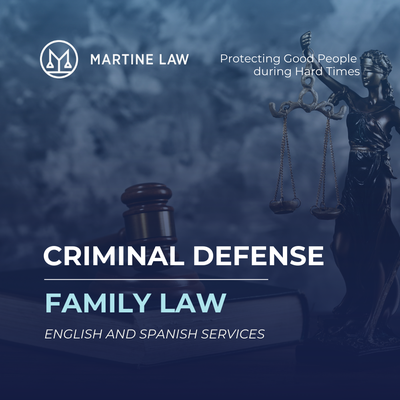 Criminal Defense and Family Law - Are you trapped in a legal situation and don’t know what to do now? At Martine Law, we’ve helped many people through difficult situations. With years of experience and a passionate and fearless team, we have won hundreds of cases, bringing back the happiness and well-being of many families and individuals. Criminal Defense and Family Law - Are you trapped in a legal situation and don’t know what to do now? At Martine Law, we’ve helped many people through difficult situations. With years of experience and a passionate and fearless team, we have won hundreds of cases, bringing back the happiness and well-being of many families and individuals.