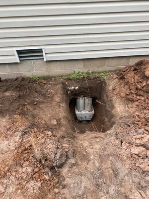 Foundation Repair - Here is a foundation repair that was done by Rock Famous Construction, including pillars for support, foundation leveling and interior floor leveling.