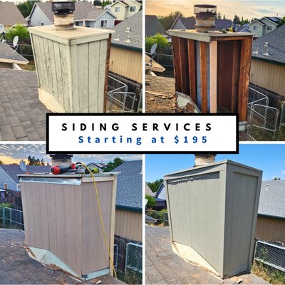 Siding services - The before-and-after photos show the difference proper repairs can make. What started as weathered and failing siding was transformed into a clean, durable, and professionally finished structure designed to withstand Sacramento's changing weather conditions. Siding services - The before-and-after photos show the difference proper repairs can make. What started as weathered and failing siding was transformed into a clean, durable, and professionally finished structure designed to withstand Sacramento's changing weather conditions.